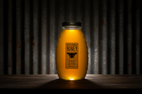 Pure Raw Wildflower16 oz Honey by The Pines Apiary