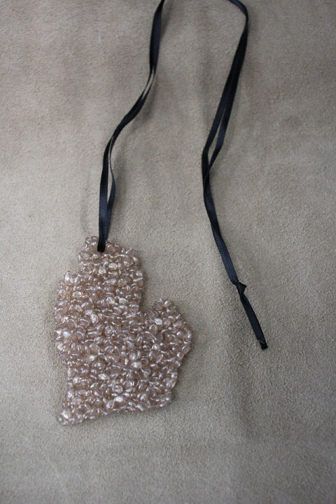 Car Freshie MI Mitten Leather scent