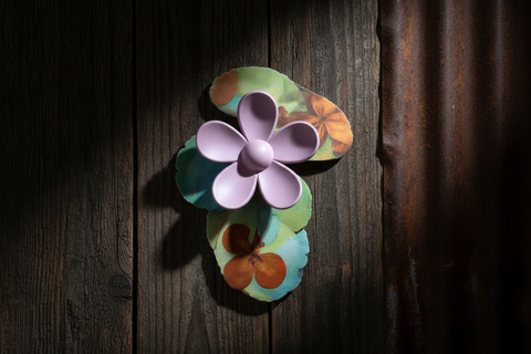 Large BROWN Flower Hair Clip by Almosta Bee Farm