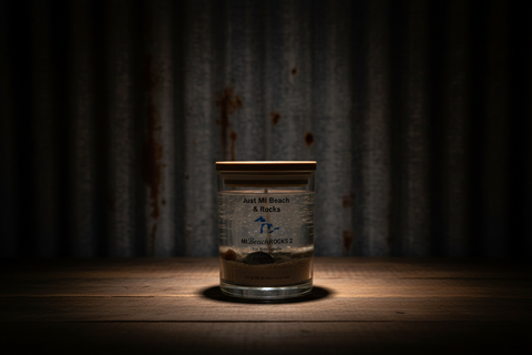 Just MI Beach & Rocks – Handcrafted Gel Wax Candle