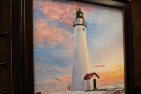 Fort Gratiot Light House "My Dream" Framed Original by Paintings by Susanna