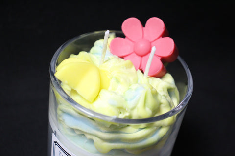 Tasty Worx Candle Co Hazy Hippie Whipped Flower Candle