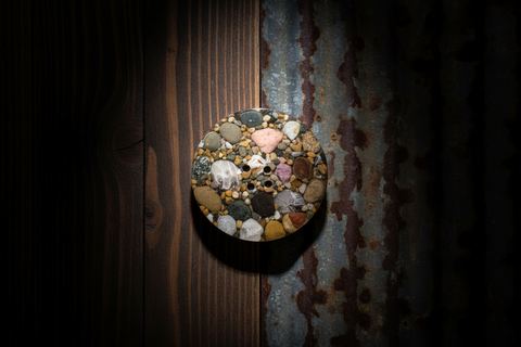 MI Beachrocks 2 Resin and Cork Coaster