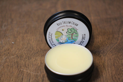 Rose Tallow Cream, 1/2oz by Creations by the Creek