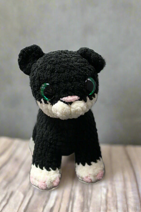 Plush Tuxedo Cat by Pillows and Plush