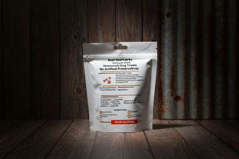 Savory Beef Heart Jerky Dog Treats by Pawfect Treats