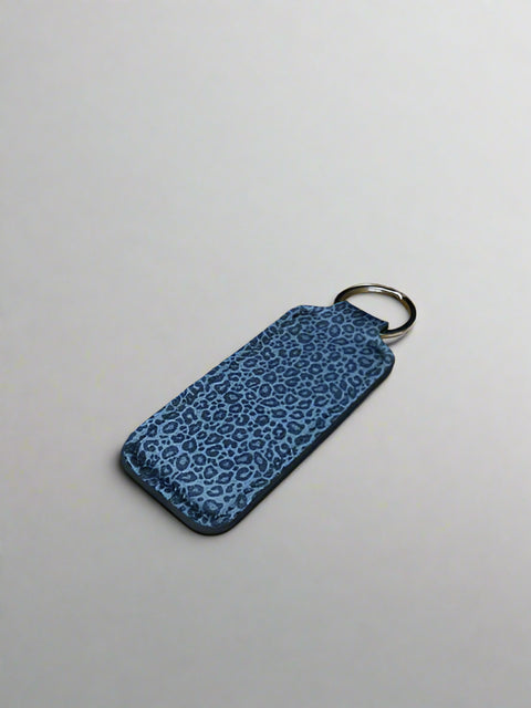 Black Cheetah Print Lip Balm Keychain by Almosta Bee Farm