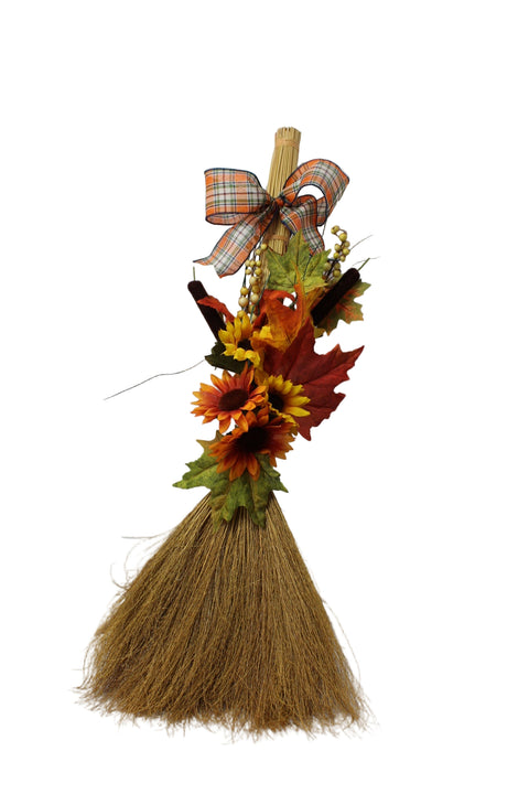 Autumn Harvest Decorative Broom