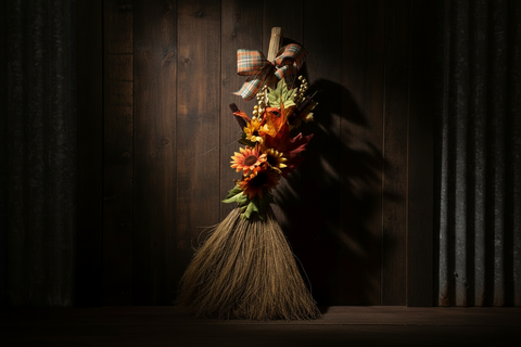 Autumn Harvest Decorative Broom