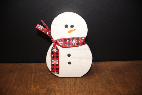 Wood Snowman Decoration