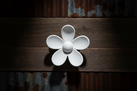Large SAND Flower Hair Clip by Almosta Bee Farm