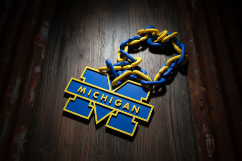 Maize and Blue Michigan Fan Chain