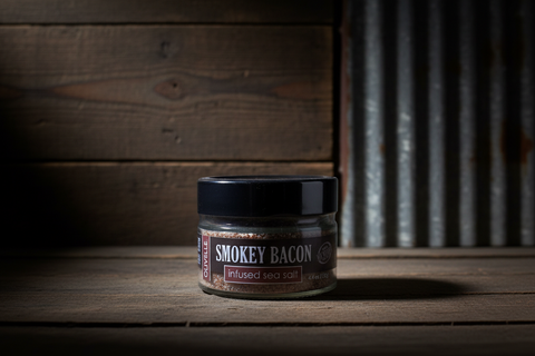 Smokey Bacon Infused Sea Salt by Olivelle