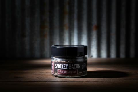Smokey Bacon Infused Sea Salt by Olivelle