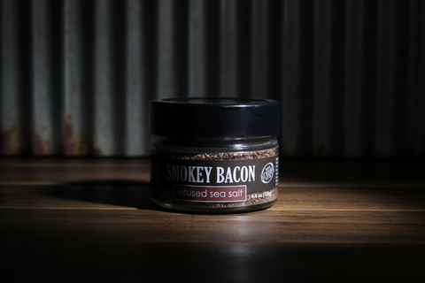Smokey Bacon Infused Sea Salt by Olivelle