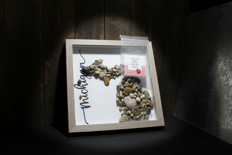 Michigan Rocks Shadow Box Art by Art By Amy