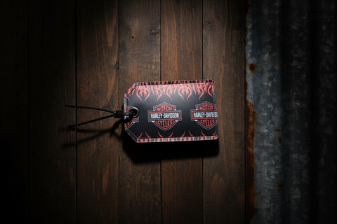 Harley Davidson Luggage Tag by Stitching Critters