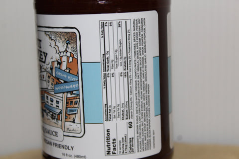 Detroit Ol' Smokey BBQ Sauce by Blue Kuna