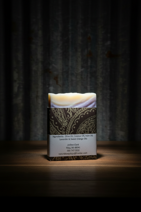 Natural Handmade Lavender Soap by Joellen Clark