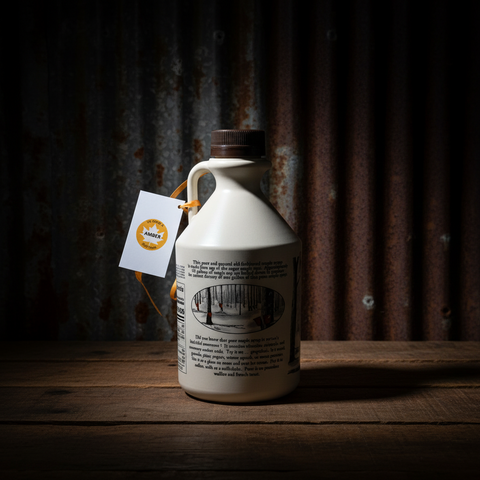 32 fl. Ounces (946 ml) US Grade A Pure Michigan Amber Maple Syrup