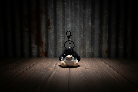 Mini Penguin Plush Keychain by Pillows and Plush