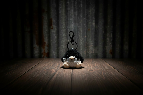 Mini Penguin Plush Keychain by Pillows and Plush