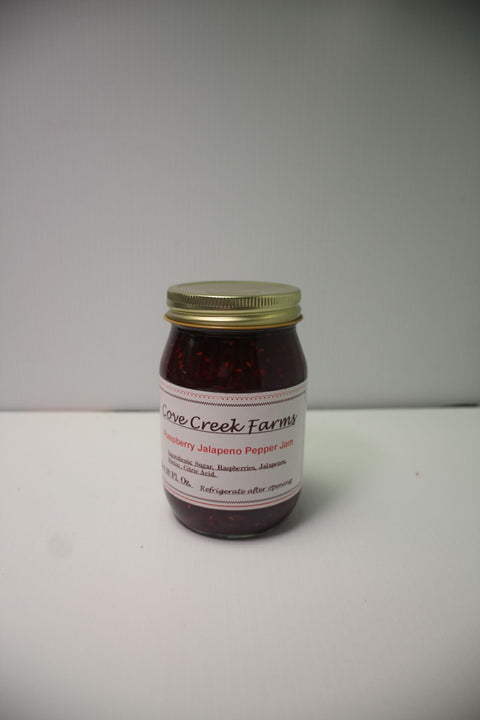 Cove Creek Farms Raspberry Jalapeño Pepper Jam – 18 fl oz