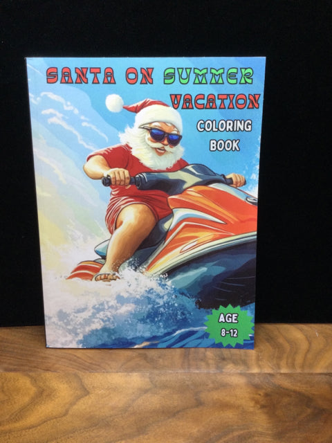 Santa on Vacation Coloring Book