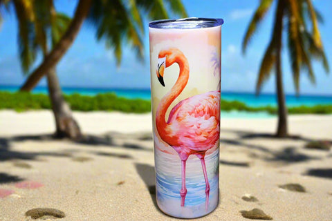 Flamingo Travel Cup by June Bugs