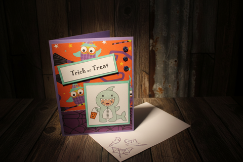 Trick or Treat Halloween Card by Pink Paper Studio