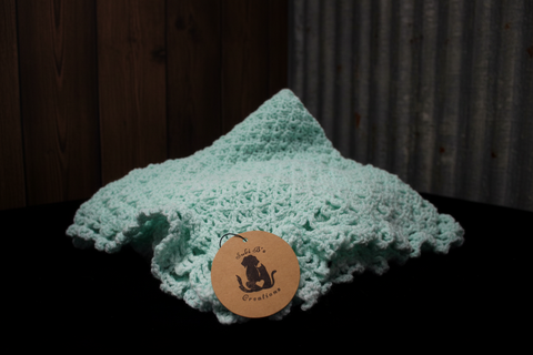 Mint Crochet Baby Blanket by Suki Bs Creations