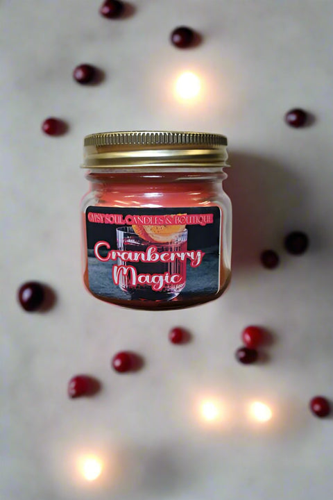 Cranberry Magic Wood Wick 6oz Candle by Gypsy Soul