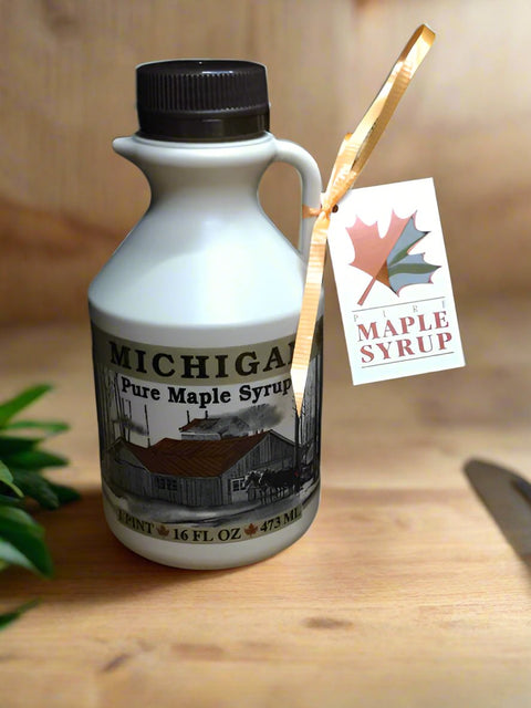 32 fl. Ounces US Grade A Pure Michigan Dark Robust Taste Maple Syrup