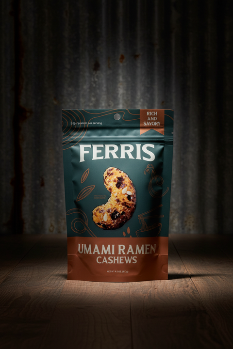 Umami Ramen Cashews 4.5 oz.