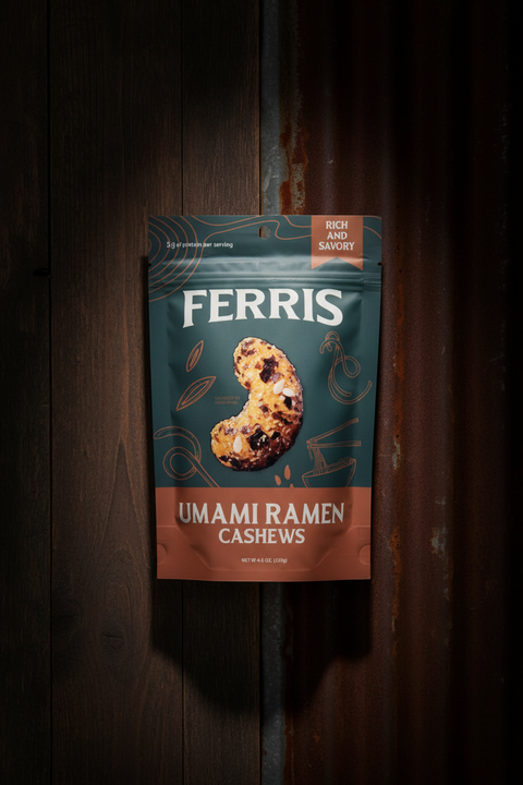 Umami Ramen Cashews 4.5 oz.