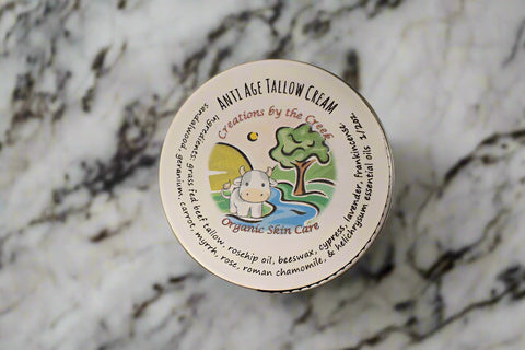 Anti Age Tallow Cream, 1/2 oz by Creations by the Creek