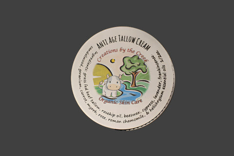 Anti Age Tallow Cream, 1/2 oz by Creations by the Creek