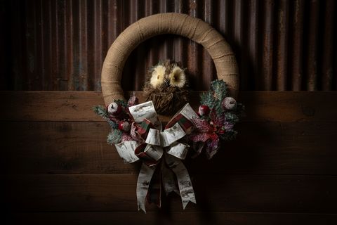Owl Wreath by Red Brick Wreath