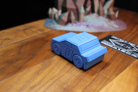 3-D Printed Blue Race Car by AMLinspirations Toys