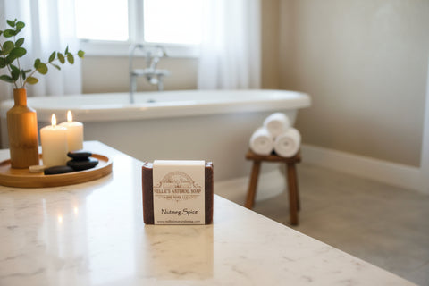 Nellie’s Nutmeg Goat’s Milk Soap 3.7 oz Bar by Nellie’s Natural Soap & More LLC