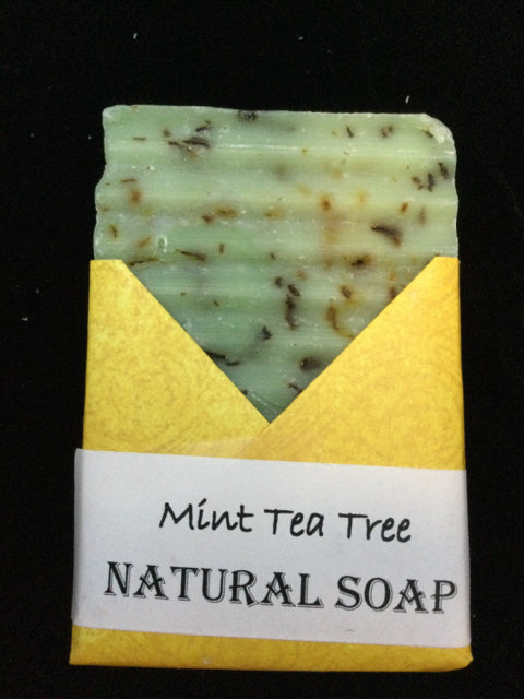 Natural Handmade Mint Tea Tree Soap by Joellen Clark