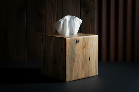 Handcrafted Spalted Wormy Maple Tissue Box Cover – Orzel Woodworks