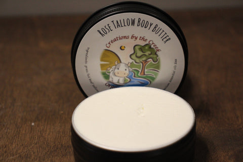 Rose Tallow Body Butter, 2oz by Creations by the Creek