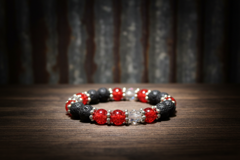 Red Crystal Diffuser Bracelet by The Diffuser Bracelet Boutique