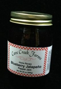 Blueberry Jalapeno Pepper Jam by Cove Creek Farms
