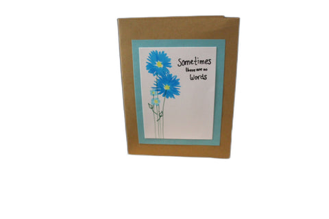Cards for a Cause Blue Daisies Sympathy Card