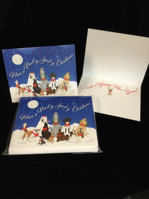 10 - Howly, Jowly Xmas cards by Center Road Studio
