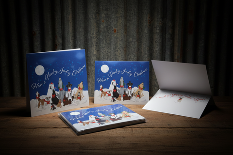 10 - Howly, Jowly Xmas cards by Center Road Studio