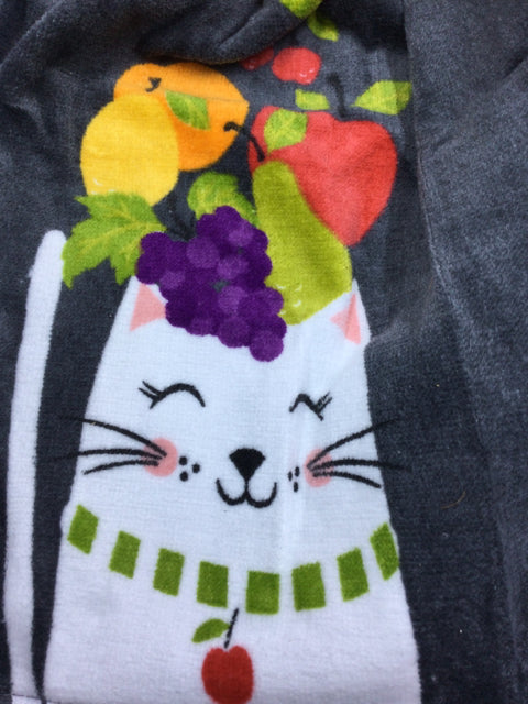 Fruit Cat Towel by Grandma Jan