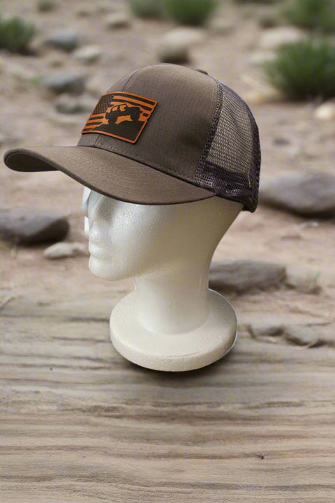 Jeep Offroad Flag Ponytail Hat